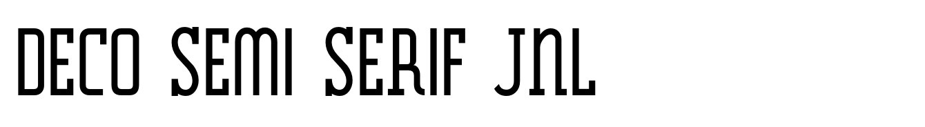 Deco Semi Serif JNL